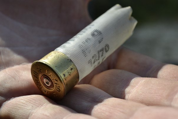 Патрон 12к  мятый, ржавый, Remington 870